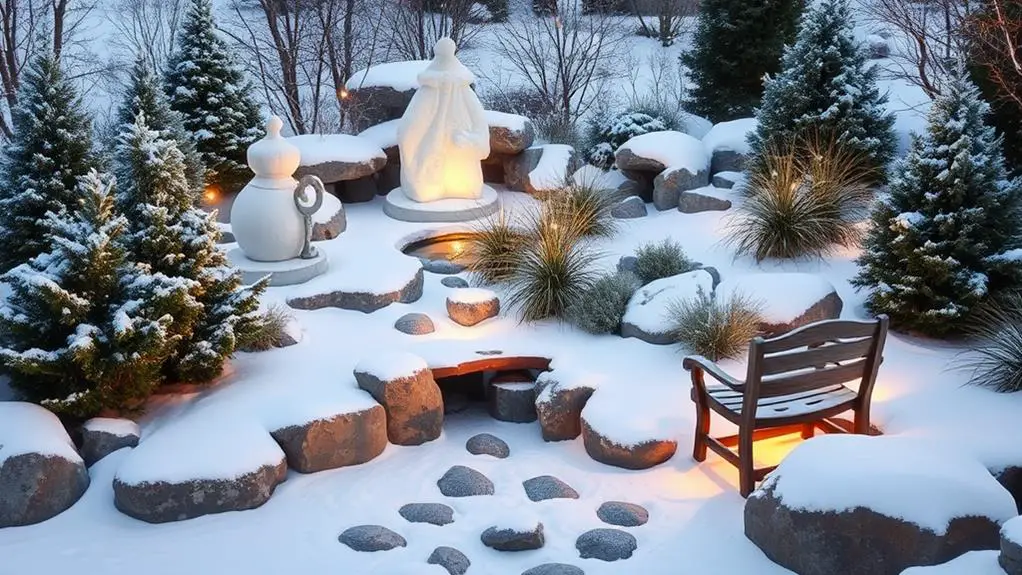 winter rock garden decor tips