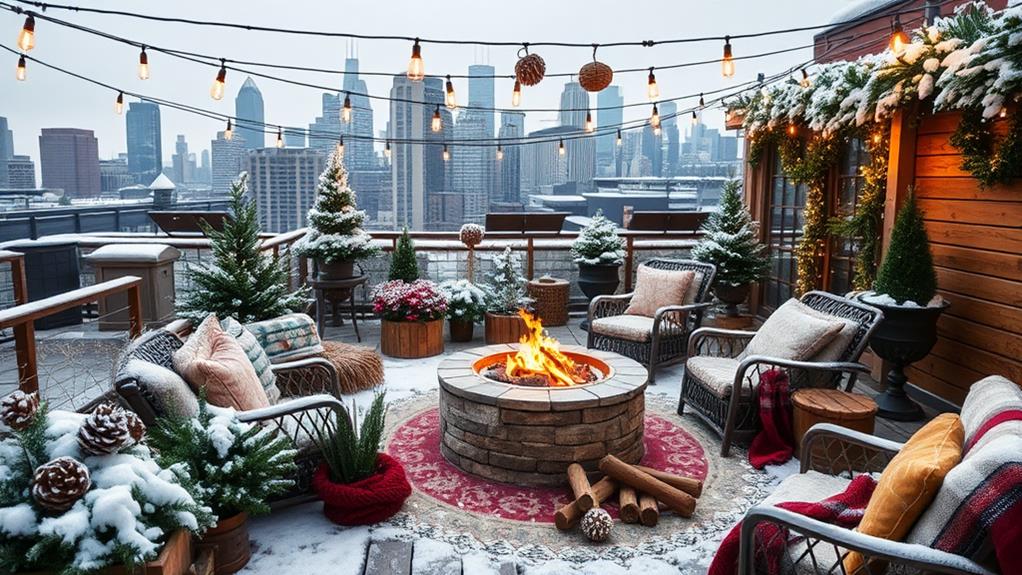 winter roofgarden decor considerations