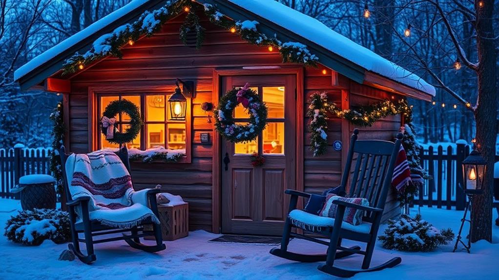 winter shed decor considerations