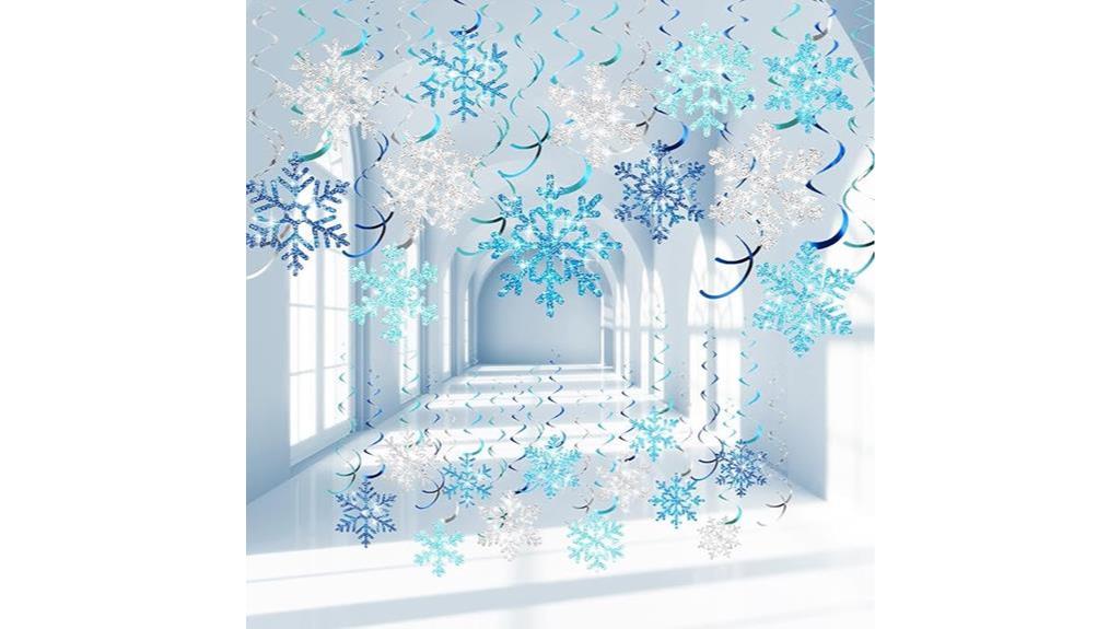 winter snowflake hanging decor