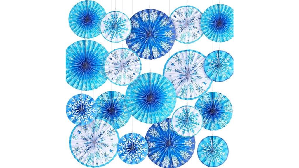 winter snowflakes paper decorations