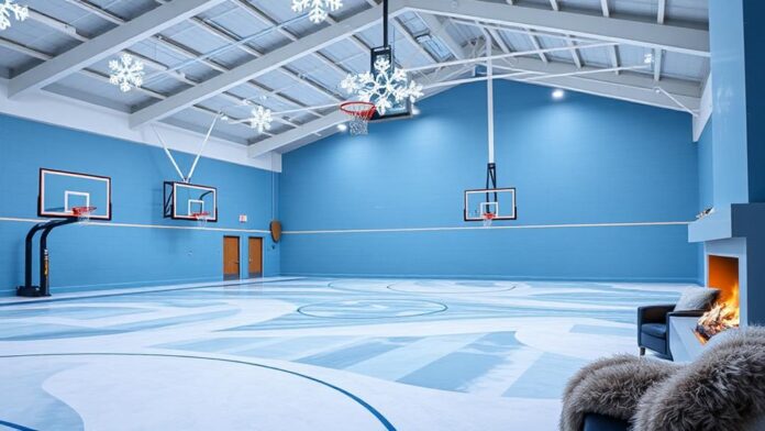 winter sports court decor ideas