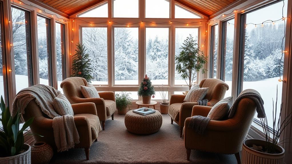 winter sunroom decor considerations