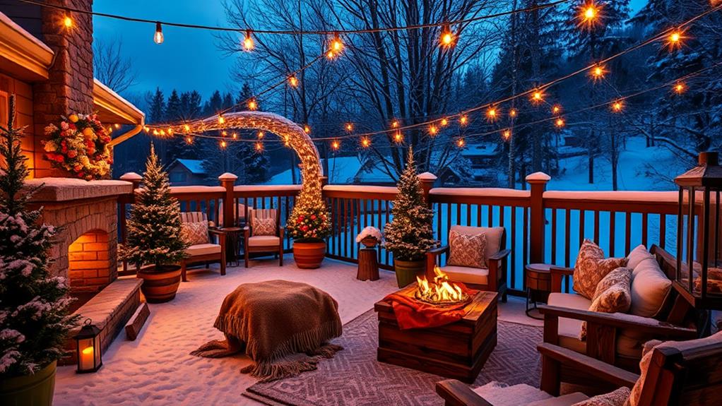 winter terrace decor considerations