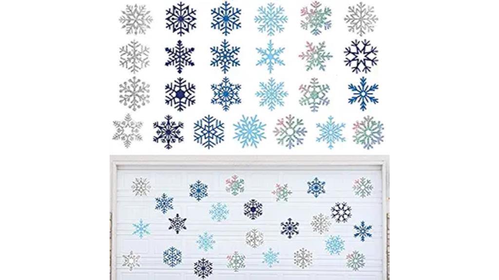 winter themed garage door stickers