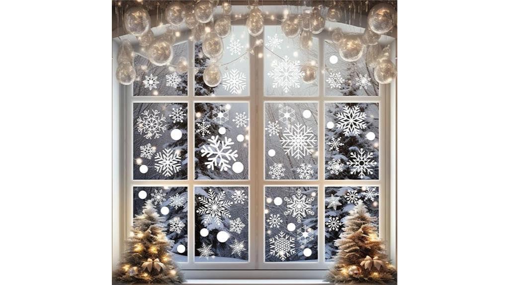 winter themed window decorations