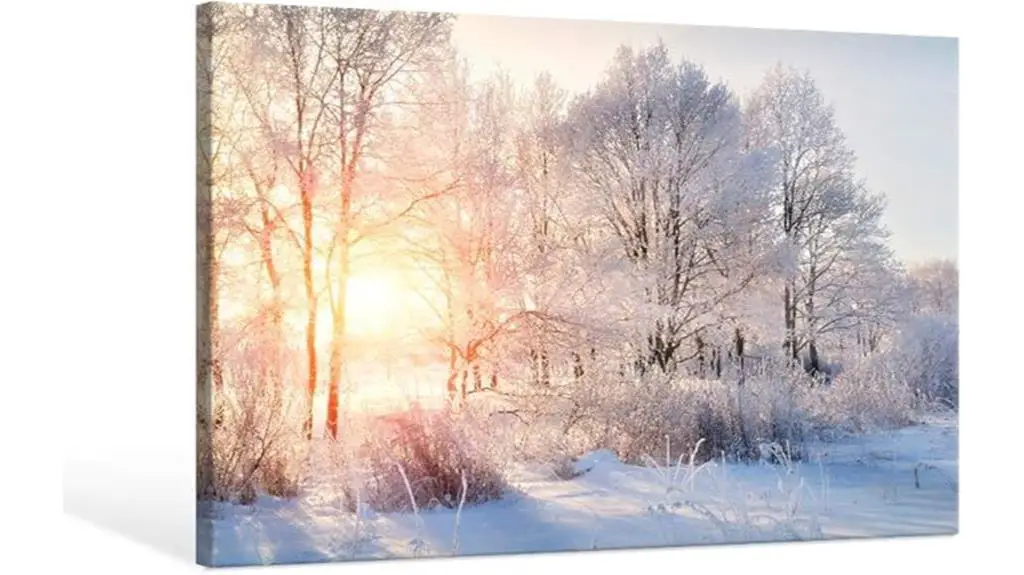 winter tree canvas art