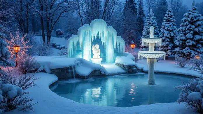 winter water feature inspiration