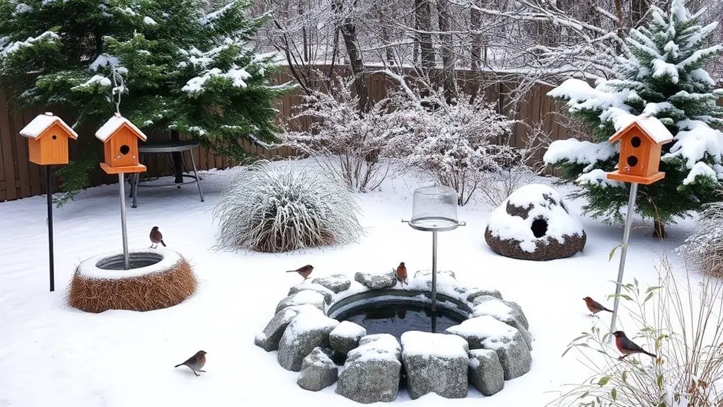 winter wildlife habitat decor considerations