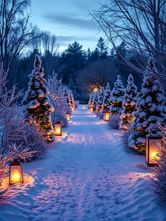 winter wonderland bright pathways