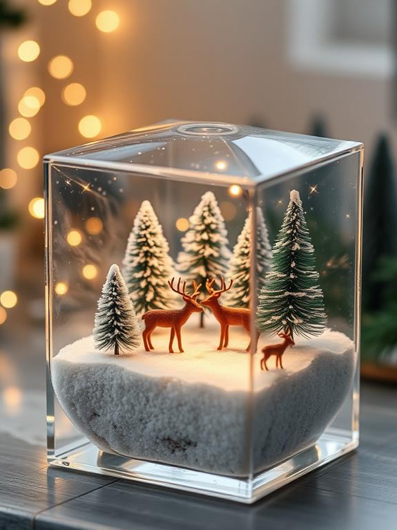 winter wonderland desk decor