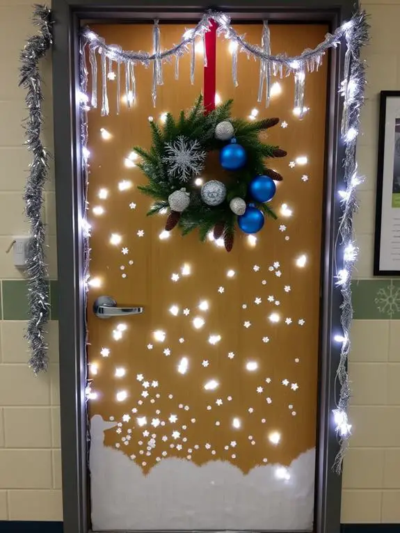 winter wonderland door makeover