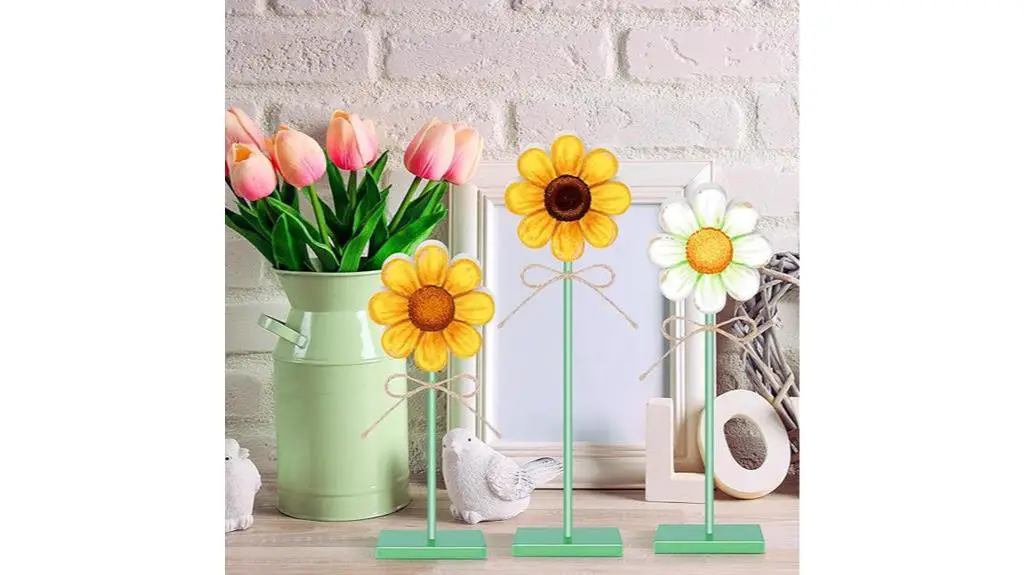 wooden flower tabletop decoration