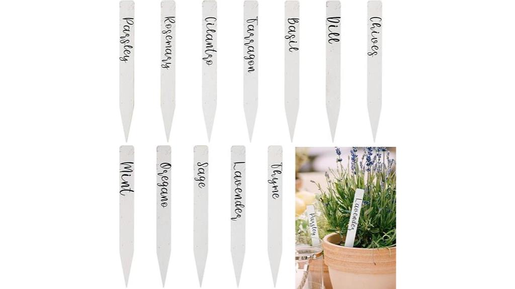 wooden plant marker stakes