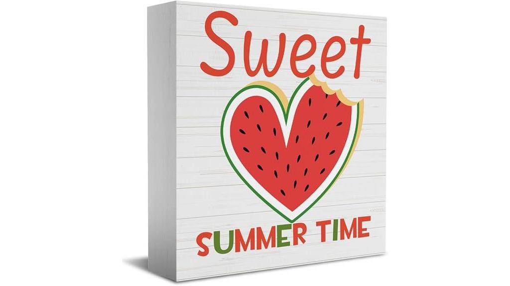 wooden summer decor sign