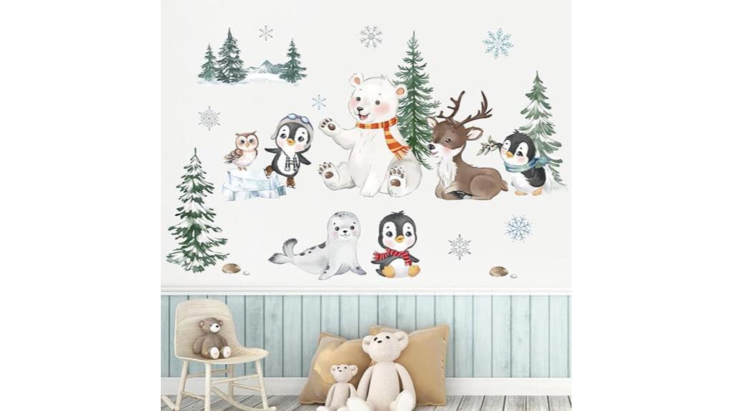 woodland animal nursery decals