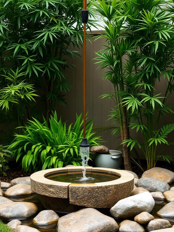 zen bamboo water spouts