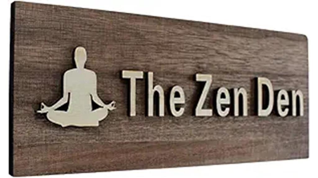 zen den meditation decor sign