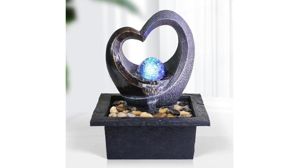 zen fountain with led