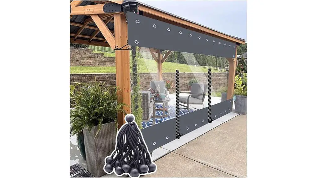 zippered waterproof pergola panels